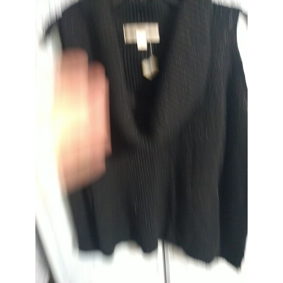 Boston Proper Cowl Neck Cold Shoulder Sweater Black Size Small Y2K Cozy - Picture 6 of 10